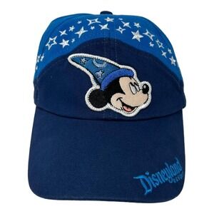 Disney World Parks Mickey Mouse Sorcerer Cap Hat Birthday Year 2017 Blue Stars